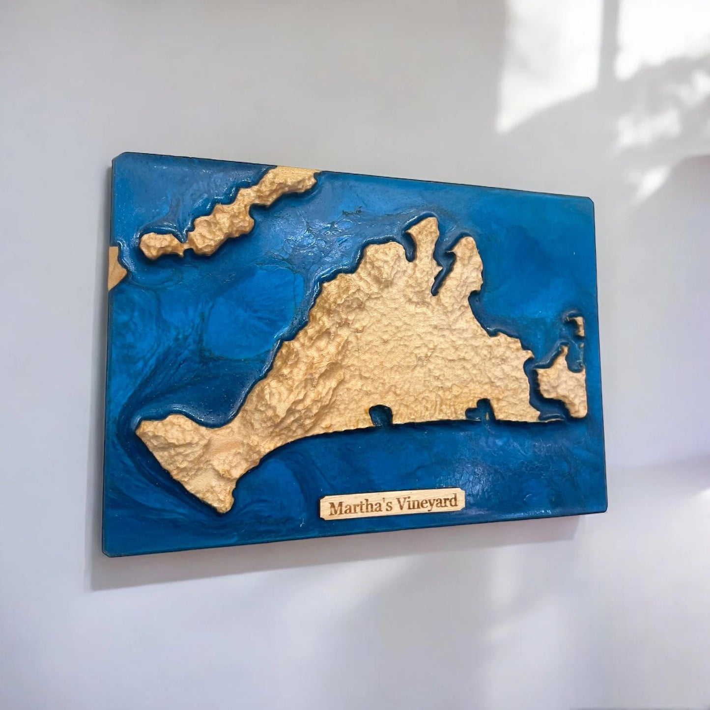 Martha's Vineyard 3D Relief Map Art | Massachusetts Map Gift