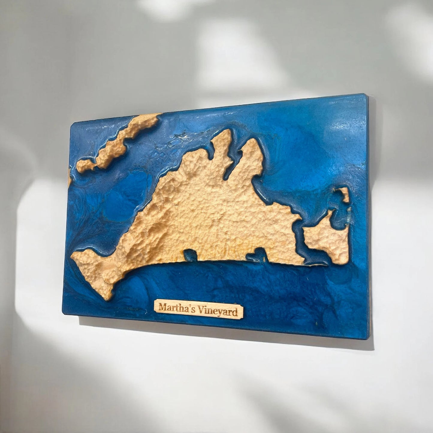 Martha's Vineyard 3D Relief Map Art | Massachusetts Map Gift