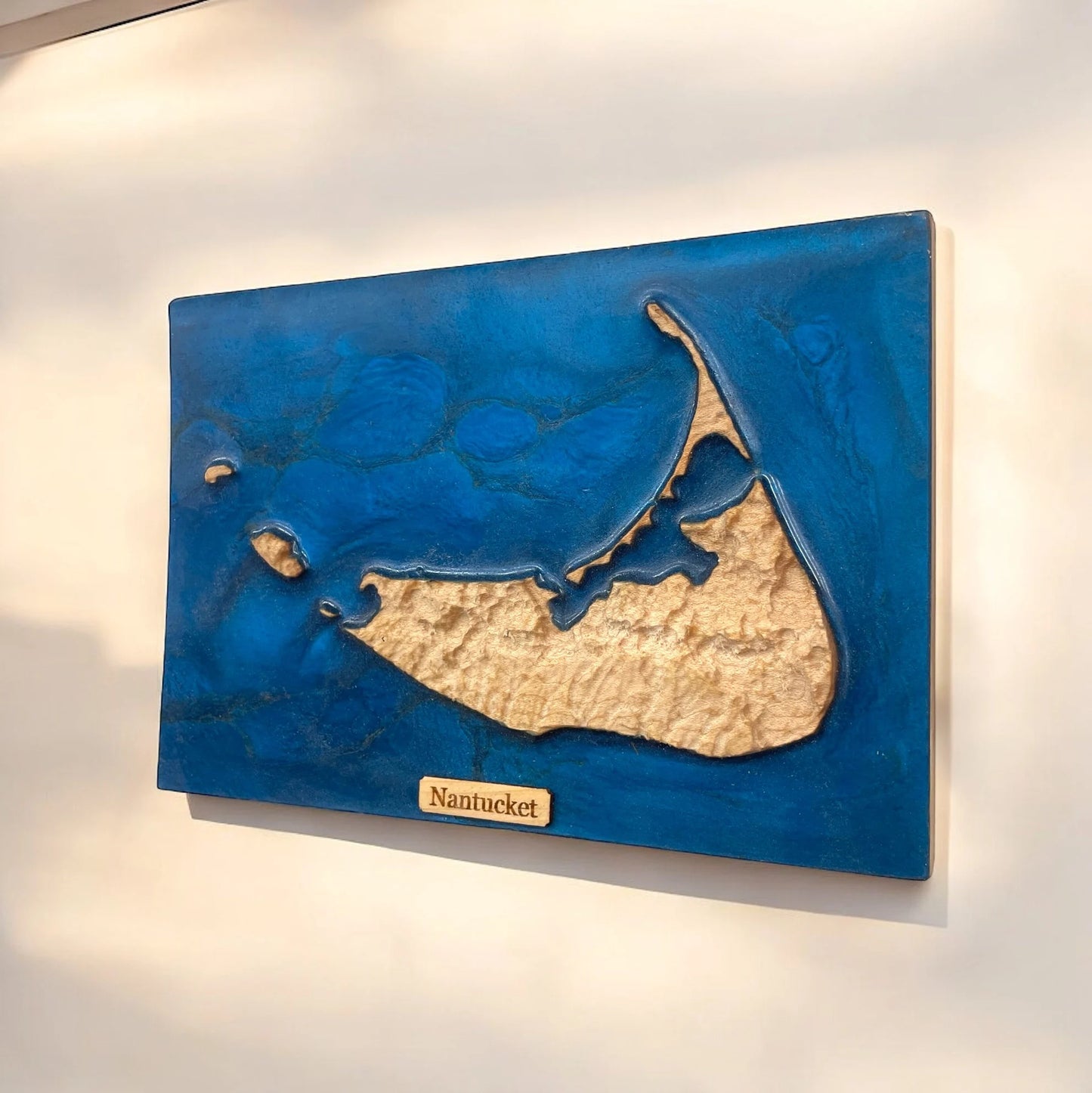 Nantucket Island 3D Relief Map Art | Massachusetts Map Gift