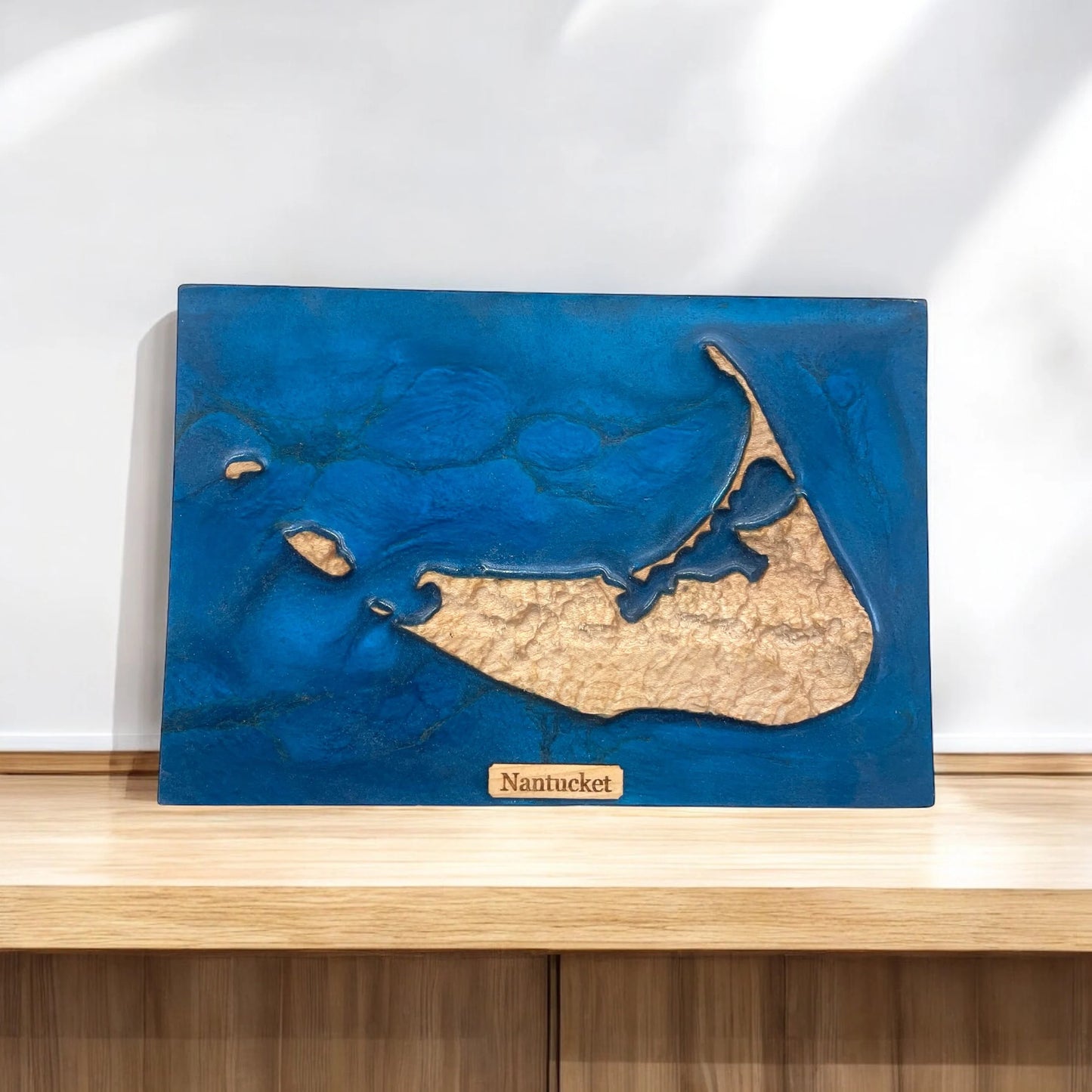 Nantucket Island 3D Relief Map Art | Massachusetts Map Gift