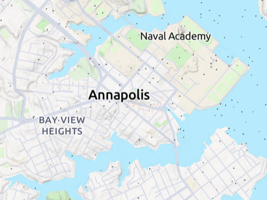 Custom 3d wooden map of Anne Arundel County,Maryland,United States