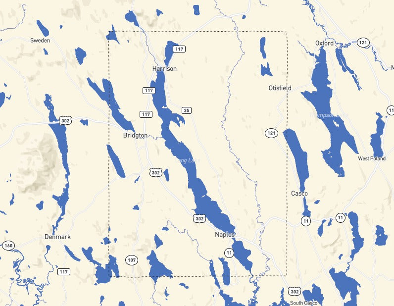 Custom Wooden Map of Cumberland County, Maine, United States
