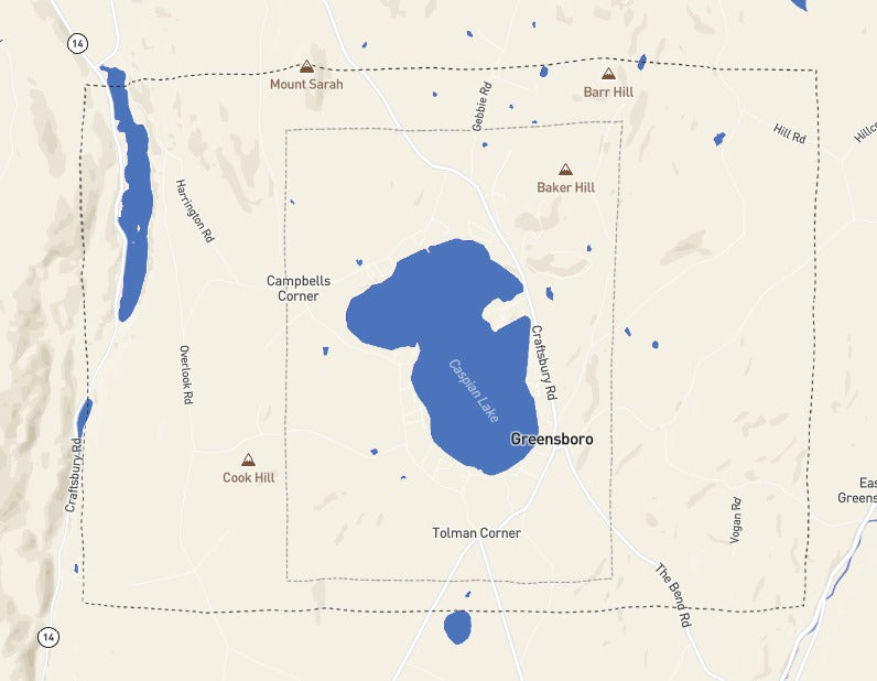 Custom Wooden Map of Orleans County, Vermont, United States