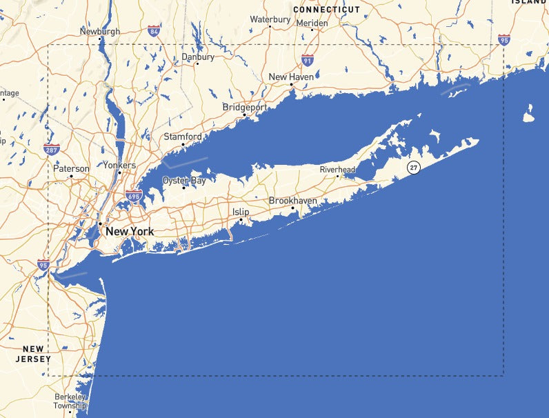 Custom Wooden Map of Suffolk County, New York, United States