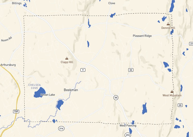 Custom Wooden Map of Dutchess County, New York, United States