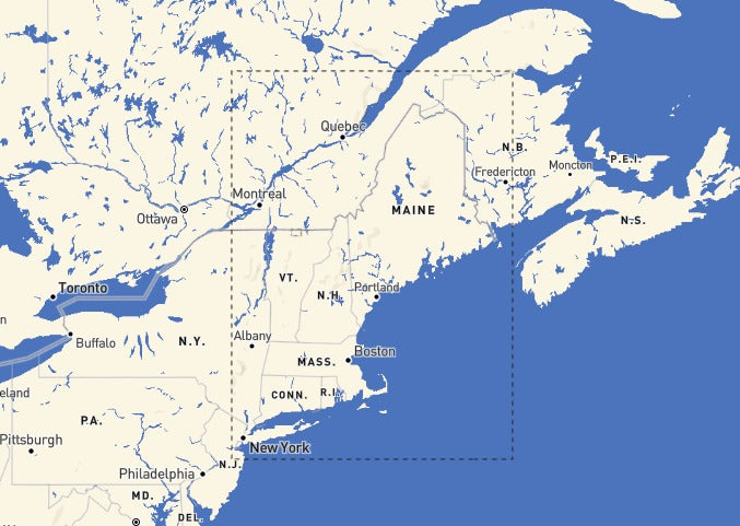 Custom Wooden Map of Oxford County, Maine, United States