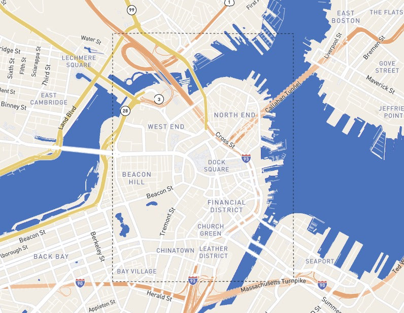 Custom Wooden Map of Suffolk County, Massachusetts, United States