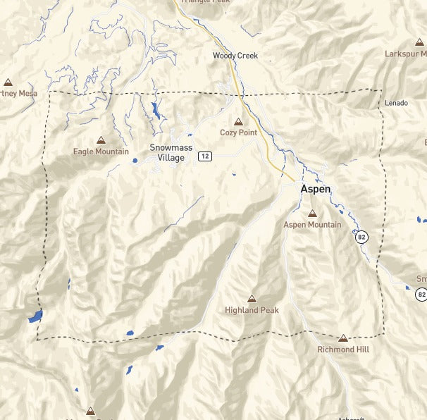 Custom Wooden Map of Pitkin County, Colorado, United States