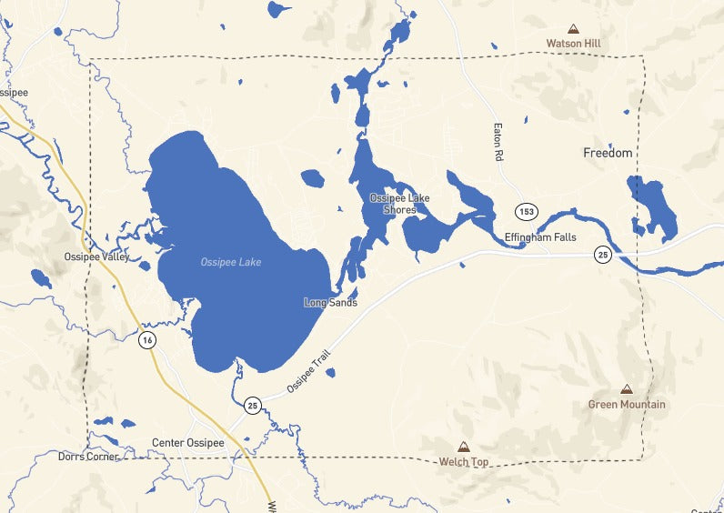 Custom Wooden Map of Carroll County, New Hampshire, United States