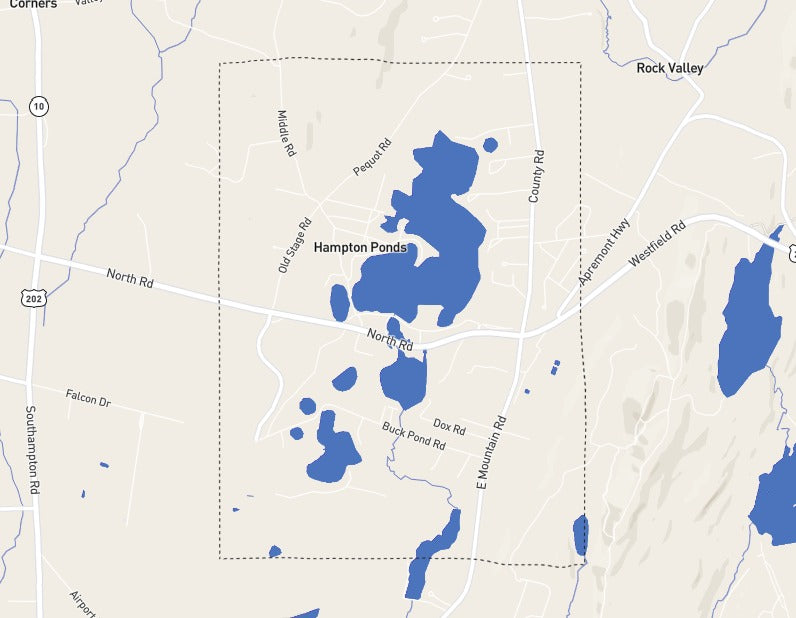 Custom Wooden Map of Hampden County, Massachusetts, United States