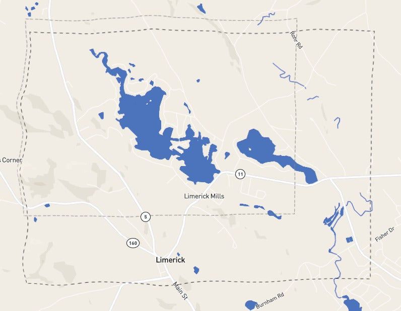 Custom Wooden Map of York County, Maine, United States