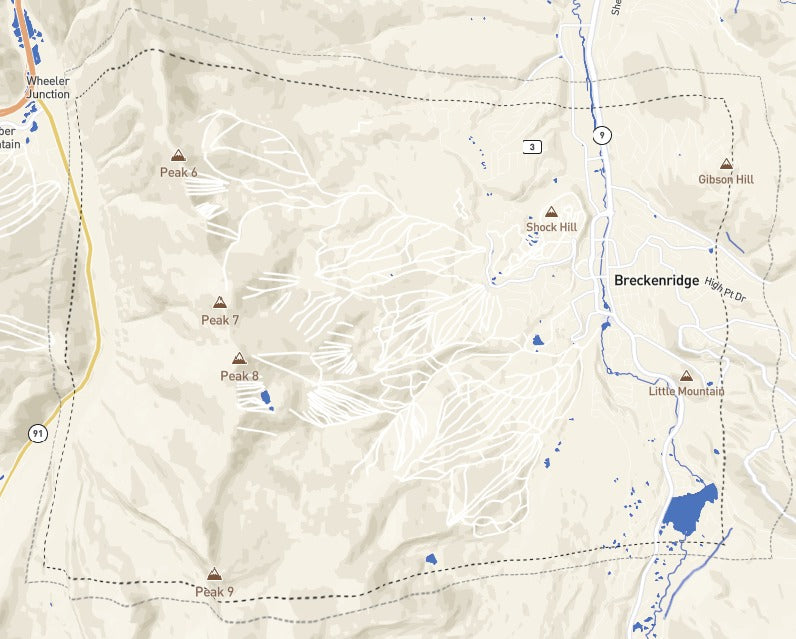 Custom Wooden Map of Summit County, Colorado, United States