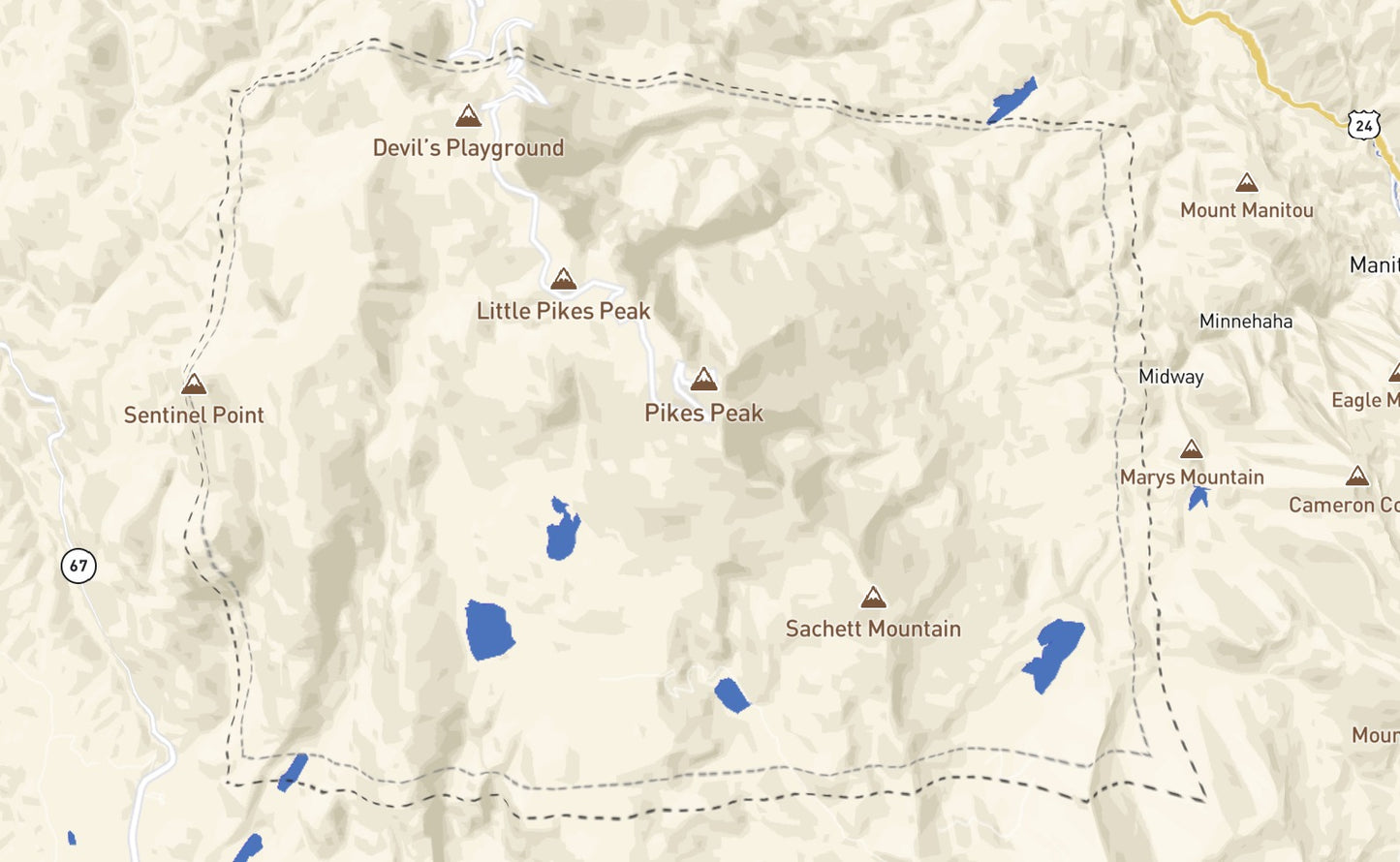 Custom Wooden Map of El Paso County, Colorado, United States