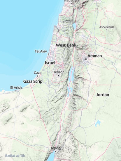 Custom 3d wooden map of Beersheba,South District,Israel