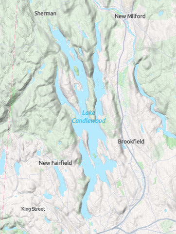 Custom 3d wooden map of Western Connecticut Planning Region,Connecticut,United States