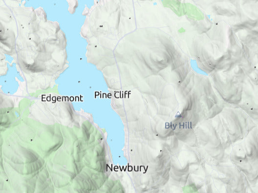 Custom 3d wooden map of Merrimack County,New Hampshire,United States