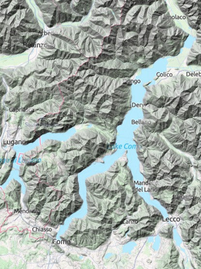 Custom 3d wooden map of Province of Como,Lombardy,Italy