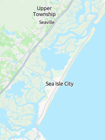 Custom 3d wooden map of Cape May County,New Jersey,United States