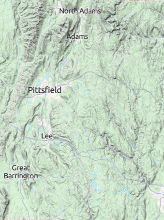 Custom 3d wooden map of Berkshire County,Massachusetts,United States