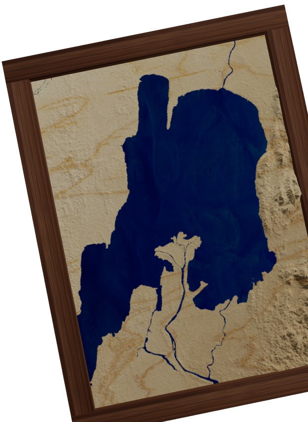 Custom Wooden Map of Montérégie, Quebec, Canada
