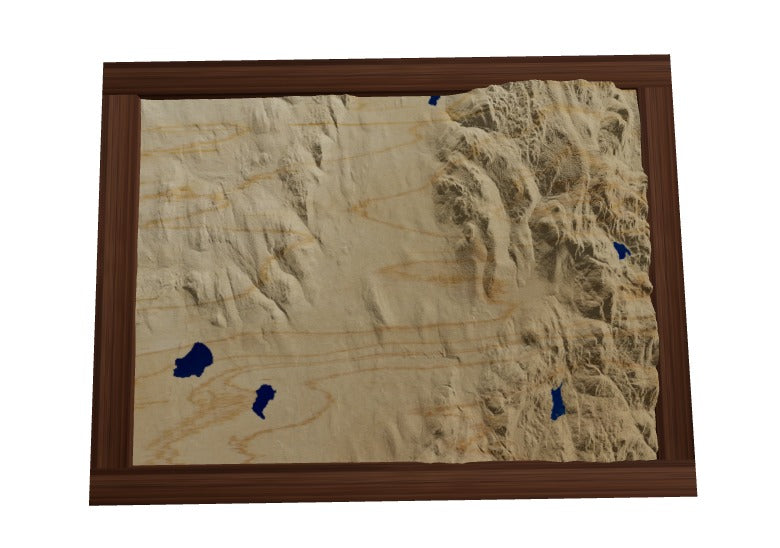 Custom Wooden Map of Dutchess County, New York, United States