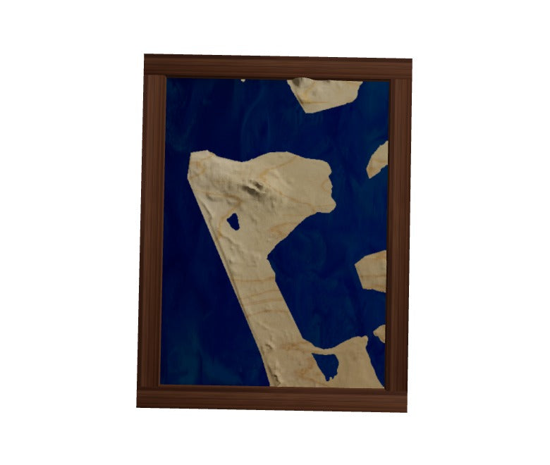 Custom Wooden Map of Barnstable County, Massachusetts, United States