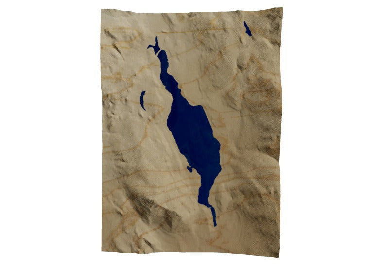 Custom Wooden Map of Middlesex County, Connecticut, United States