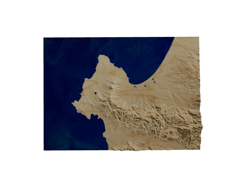 Custom Wooden Map of Monterey County, California, United States
