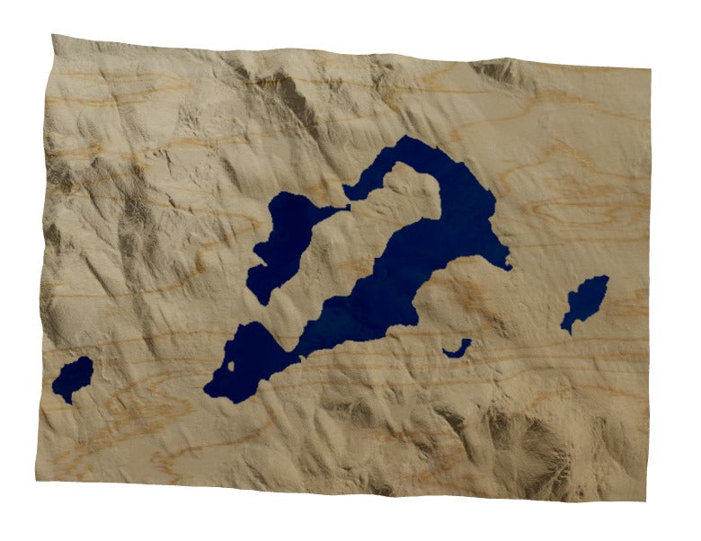 Custom Wooden Map of Cheshire County, New Hampshire, United States