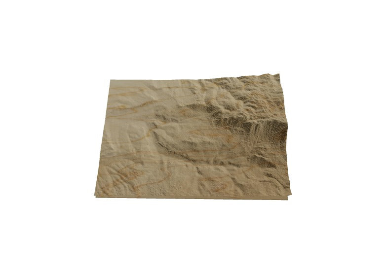 Custom Wooden Map of Zgharta, North Governorate, Lebanon