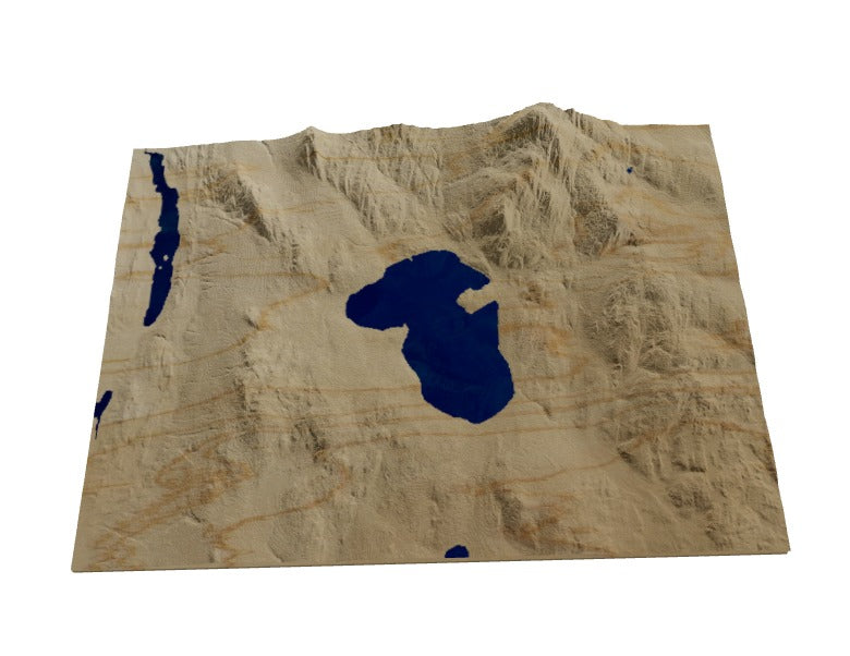 Custom Wooden Map of Orleans County, Vermont, United States