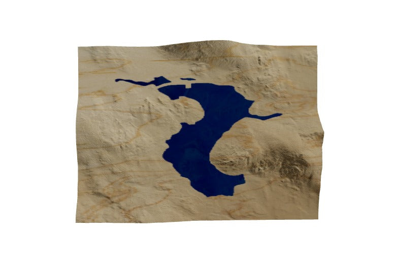 Custom Wooden Map of Hillsborough County, New Hampshire, United States
