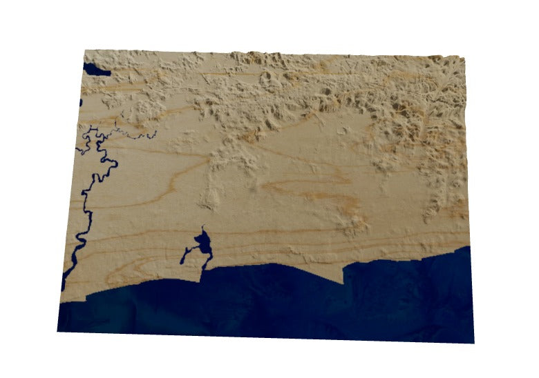 Custom Wooden Map of Barnstable County, Massachusetts, United States