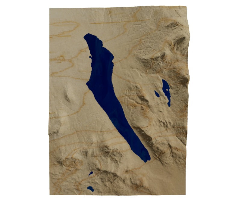 Custom Wooden Map of Orleans County, Vermont, United States