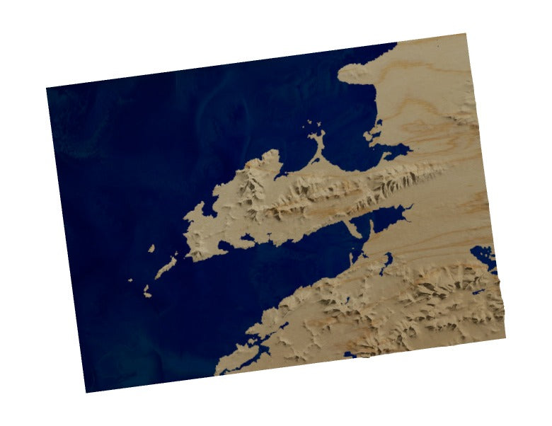 Custom Wooden Map of County Kerry, Ireland
