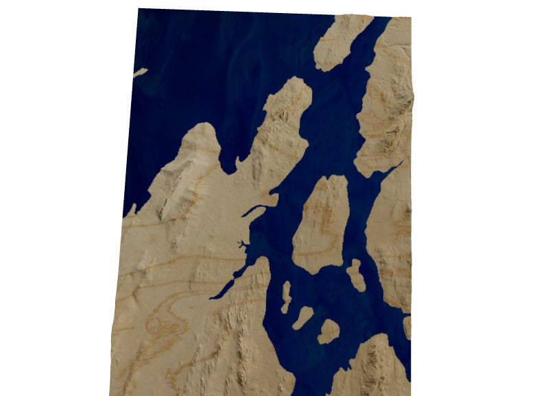 Custom Wooden Map of Sagadahoc County, Maine, United States