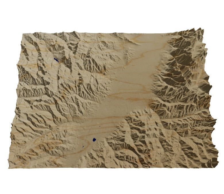 Custom Wooden Map of Park County, Montana, United States