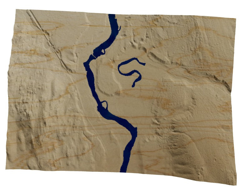Custom Wooden Map of Merrimack County, New Hampshire, United States