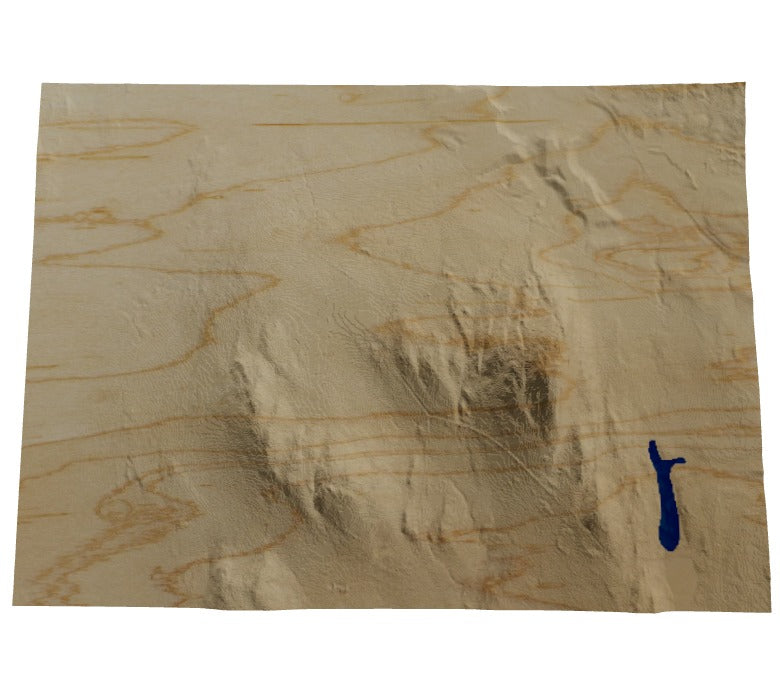 Custom Wooden Map of Chittenden County, Vermont, United States