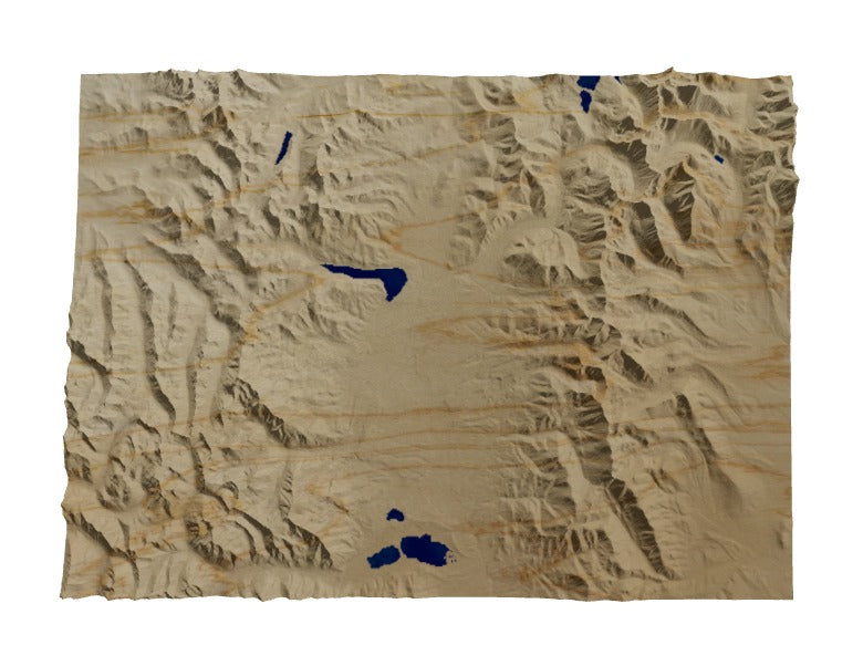 Custom Wooden Map of Lake County, Colorado, United States