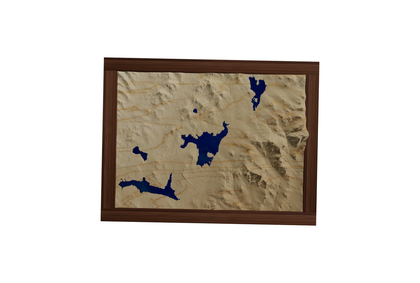 Custom Wooden Map of Coos County, New Hampshire, United States