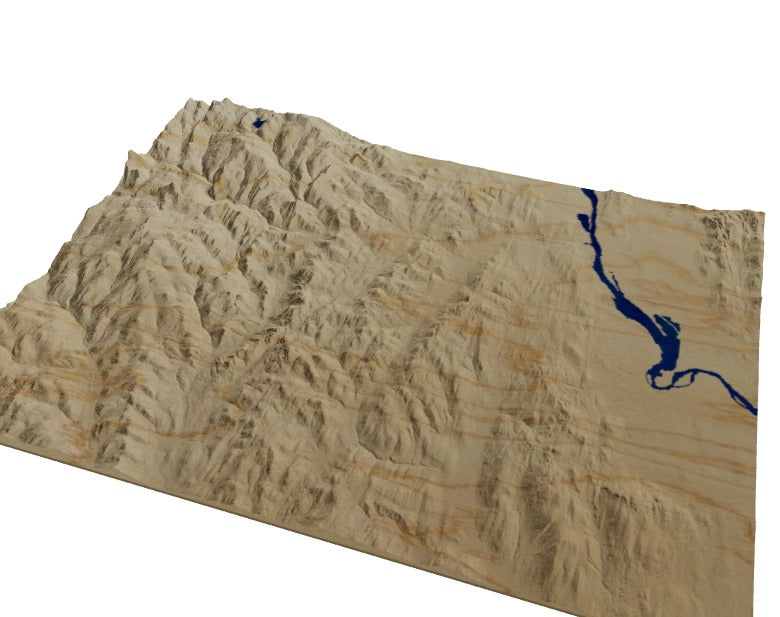 Custom Wooden Map of Windham County, Vermont, United States