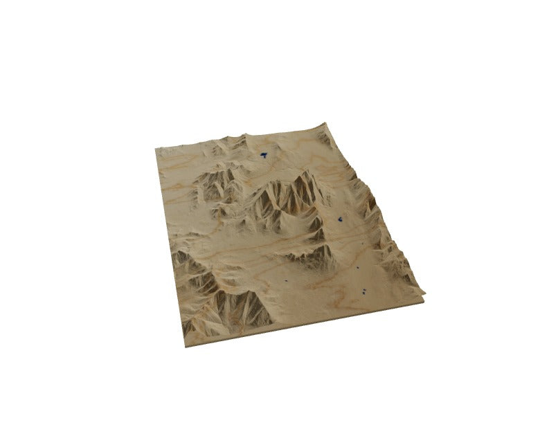 Custom Wooden Map of Bennington County, Vermont, United States