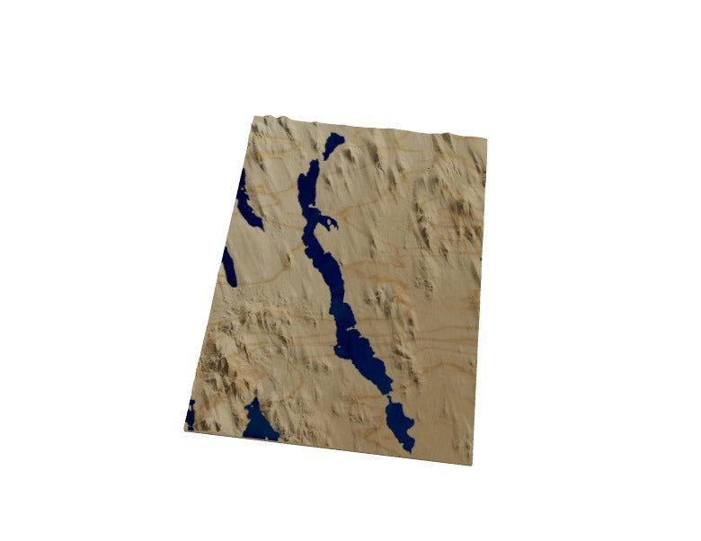 Custom Wooden Map of Cumberland County, Maine, United States