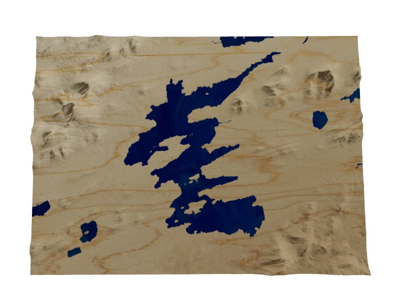 Custom Wooden Map of Hamilton County, New York, United States