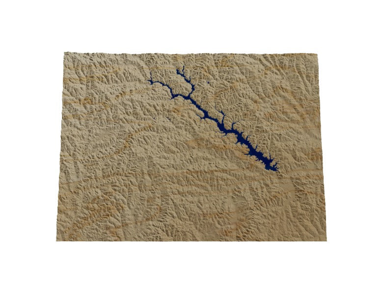 Custom Wooden Map of Greenwood County, South Carolina, United States