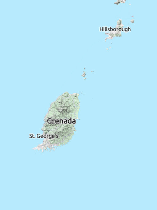 Custom 3d wooden map of Saint Andrew,Grenada