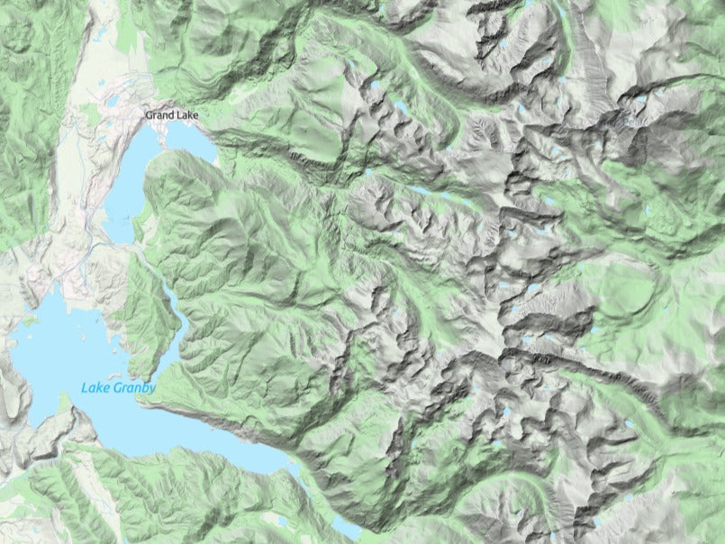Custom 3d wooden map of Grand County,Colorado,United States