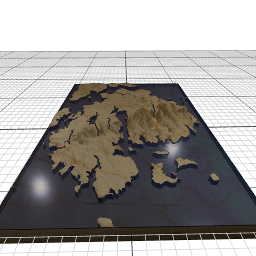 Custom 3d wooden map of Hancock County,Maine,United States