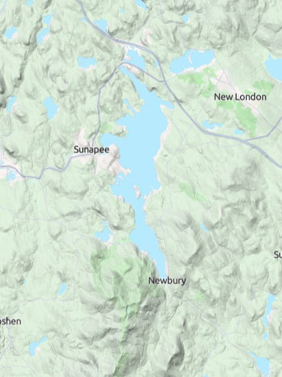 Custom 3d wooden map of Merrimack County,New Hampshire,United States